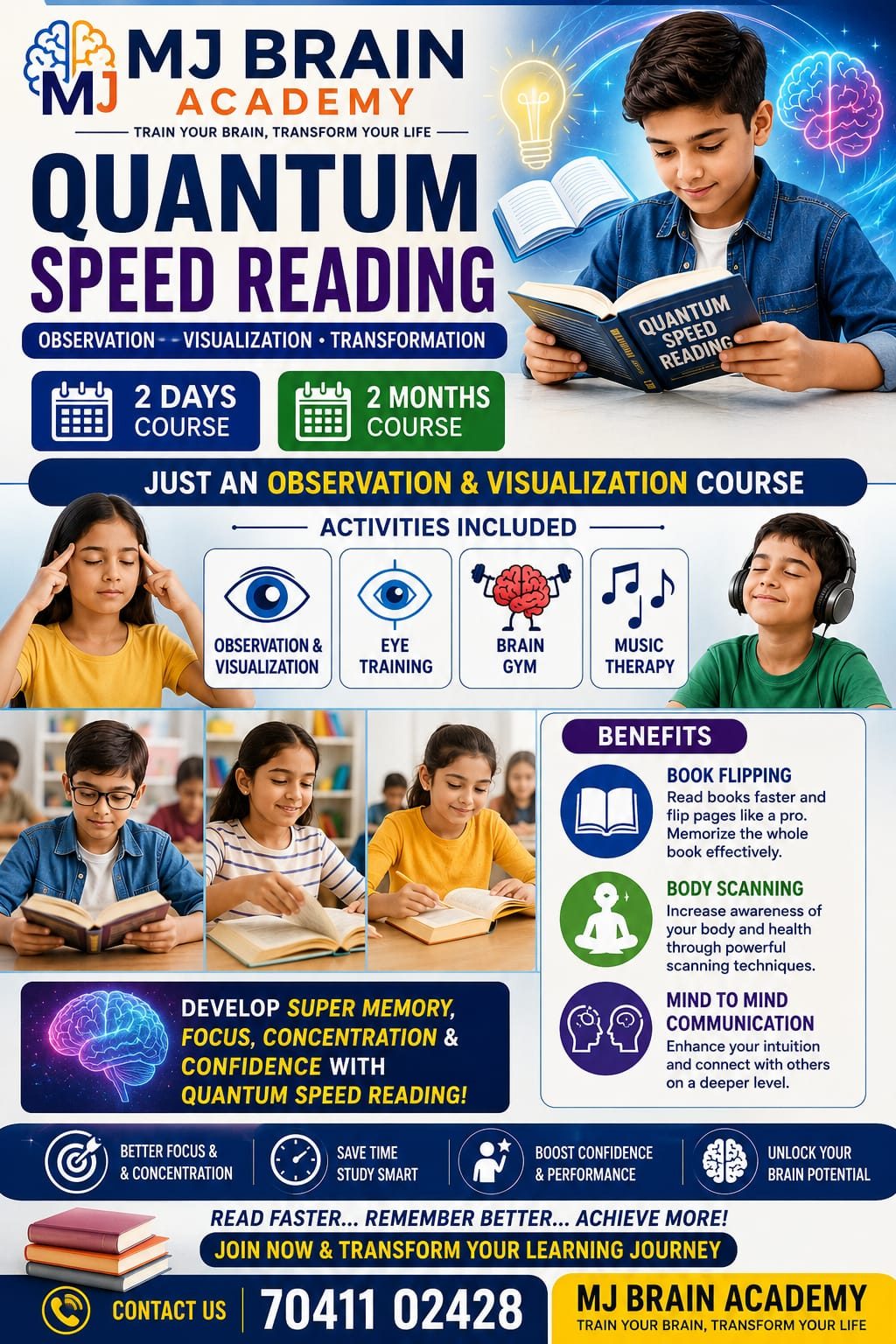 Quantum Speed Reading at M J Brain Academy
